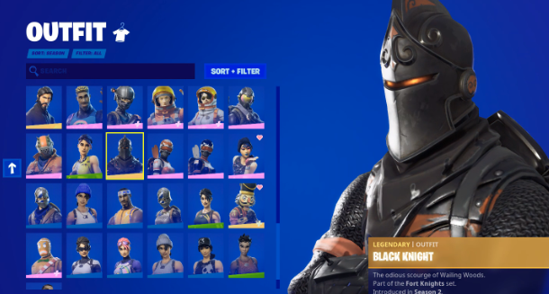 FULL ACCESS OG Fortnite account Black Knight John Wick FULL