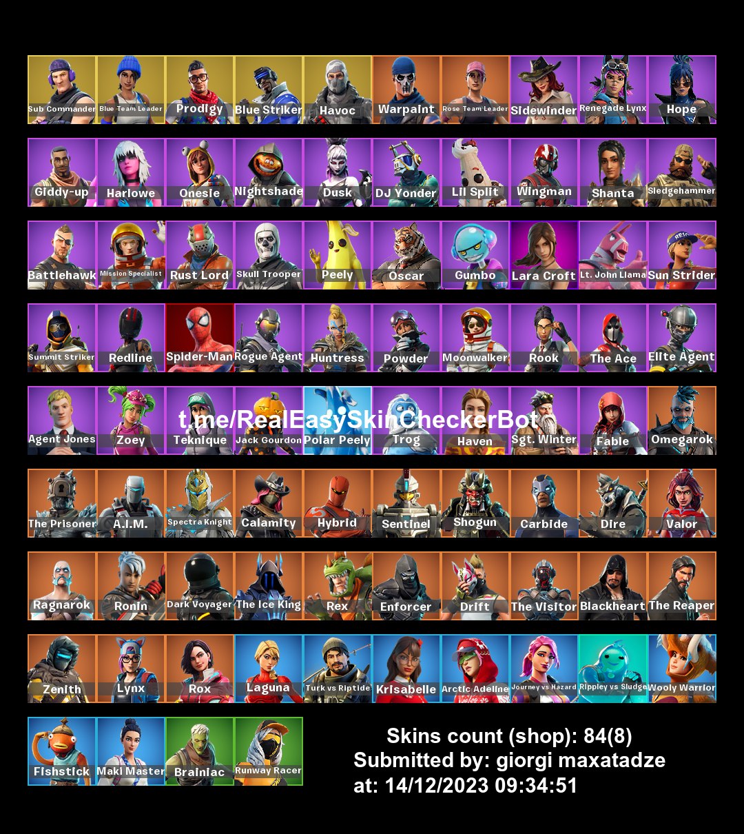 (Only PC) 84 Skins / Full Access / The Reaper / Elite Agent / Skull ...