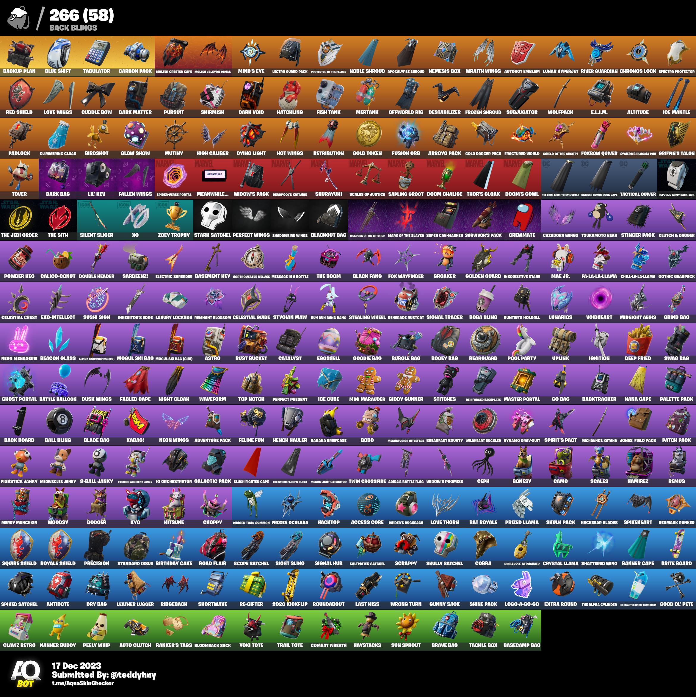 305 SKINS Fornite Account 2900 Vbucks IGV