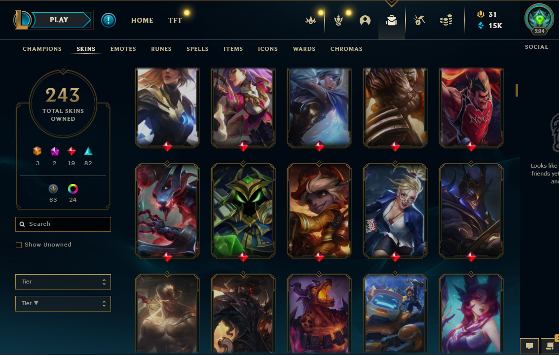 [All Champs + 250 Skins ] [Platinum S12] [Full Access] [Prestige Sylas ...