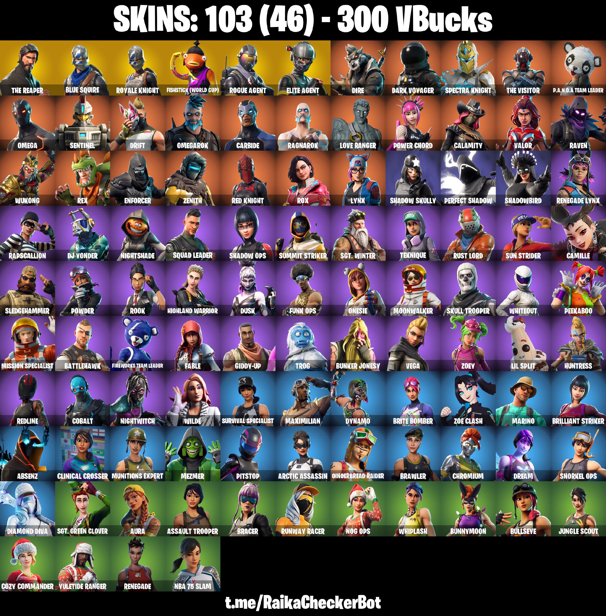 [PC/PSN/XBOX] 103 Skins - The Reaper - Blue Squire - Royale Knight ...