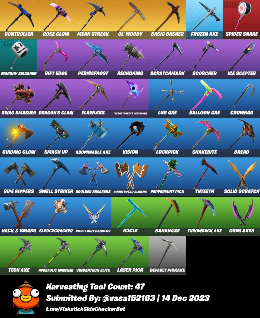 Fortinte PVP- Drift/Warpaint 54 SKINS, 65 Back Bling, 47 Pickaxes, 51 Gliders