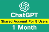 ChatGPT 4 shared account by 5 people