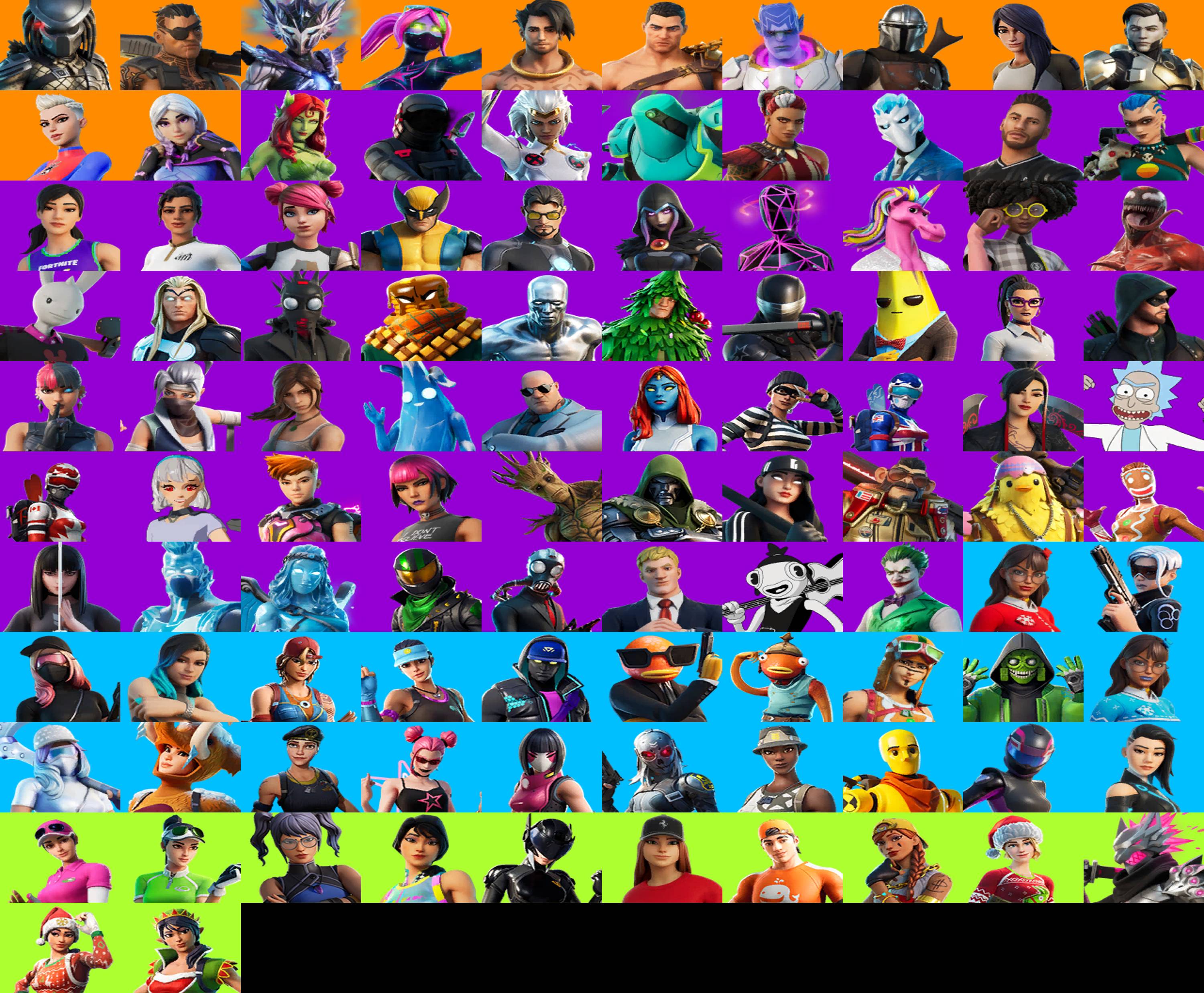  pc psn xbox 102 skins predator joey spire assassin