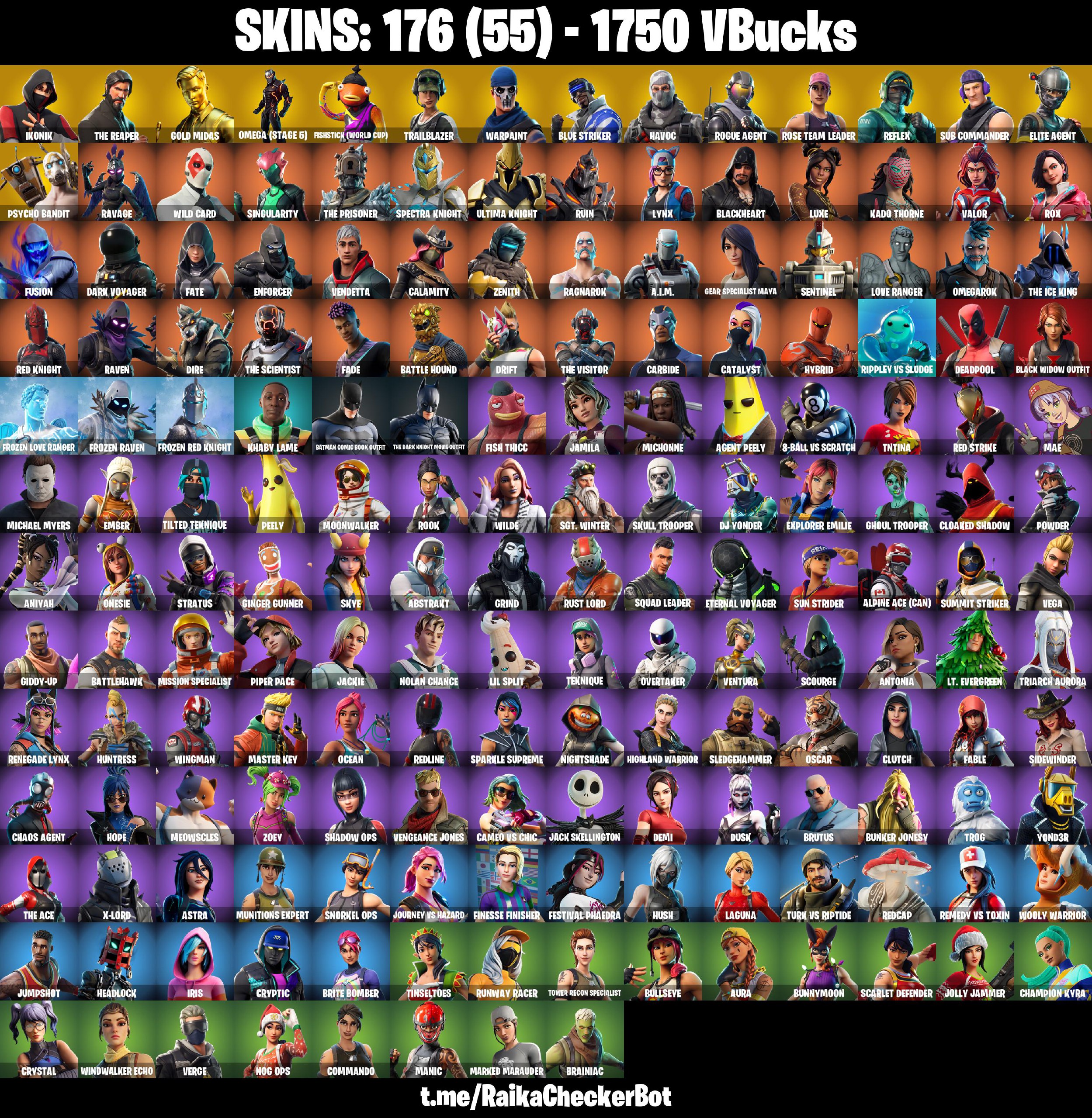 176 SKINS | OG STW | IKONIK | PSYCHO BANDIT | FISHSTICK WORLD CUP ...