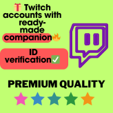  Twitch account with ready-made companion-ID verification- FAST DELIVERY -PREMIUM QUALITY Twitch account Twitch account Twitch account Twitch 