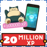 20 Million XP Within 5 Days & Bonus 2 Million Stardust, 10 Shinies, 10 IV100% Pokemon, 5 Legendary, 1 Coin Bag, 50 Meltan...