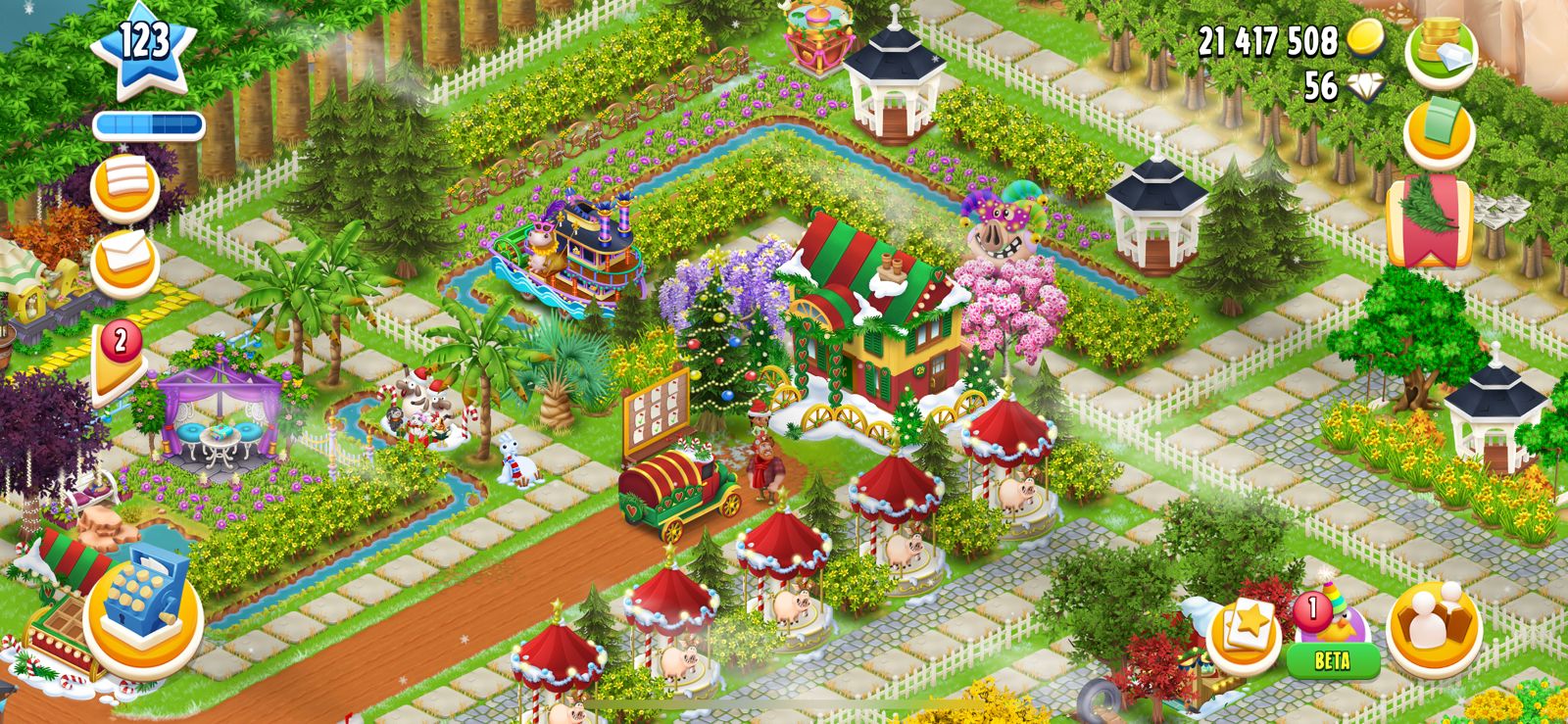 Android/IOS] HAY DAY FARM Level 123 | Barn Storage 7050 | Silo 2200 | FULL  DECOR | TOWN LVL 17 LAND OPEN 80% - iGV