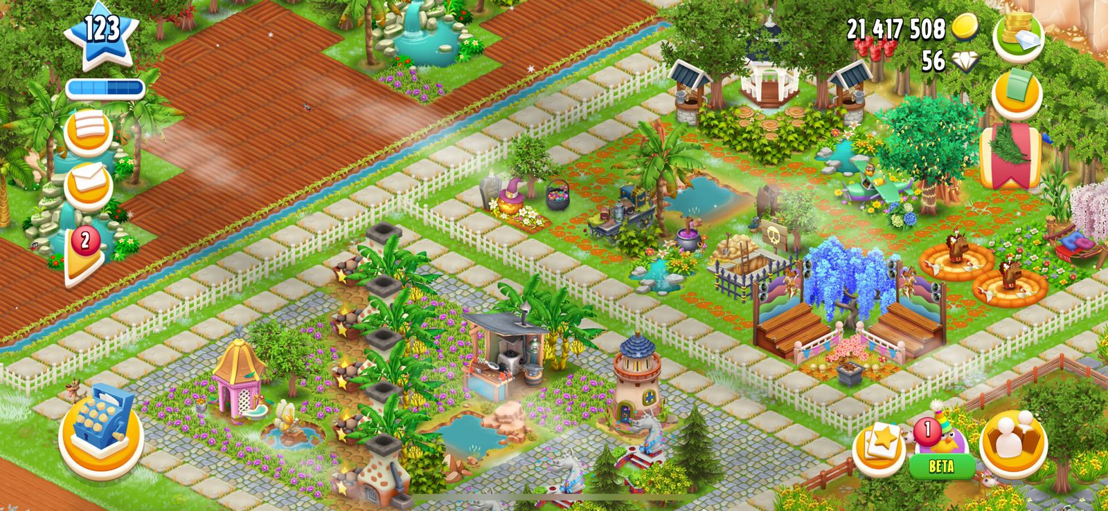 Android/IOS] HAY DAY FARM Level 123 | Barn Storage 7050 | Silo 2200 | FULL  DECOR | TOWN LVL 17 LAND OPEN 80% - iGV