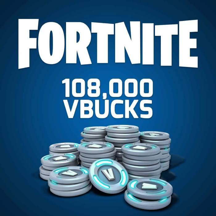 108K VBucks FORTNITE 108000 VBucks / PC / XBOX / PSN - iGV