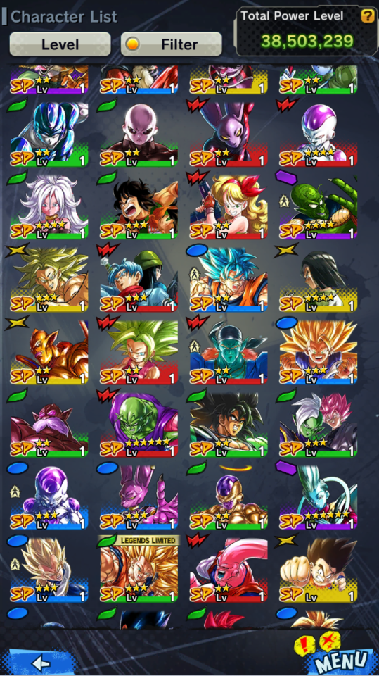 Android+IOS-2 ULTRA(Janemba 10 star+Bu Kid 8)-Legends Limited(Cell+Gamma 1-2+Piccolo+Broly)-DR129
