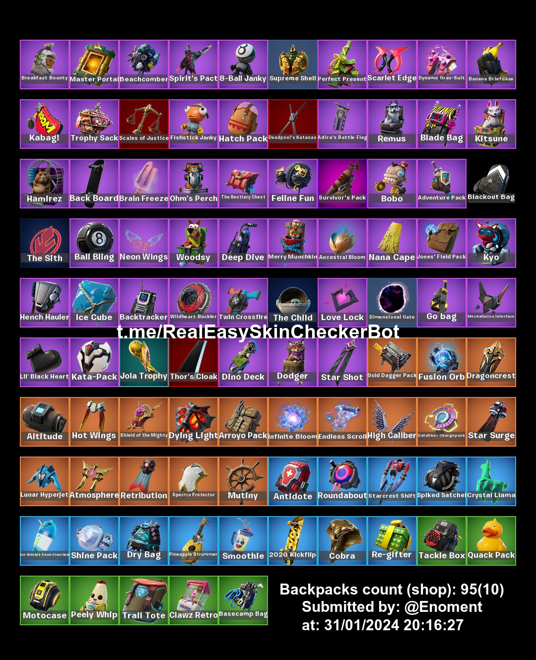 75 skins / Midas / Fusion / Deadpool / Zenith / Sparkle Supreme ...