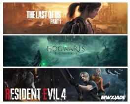 Hogwarts Legacy Deluxe Edition + Resident Evil 4 Remake + The Last of us Part 1