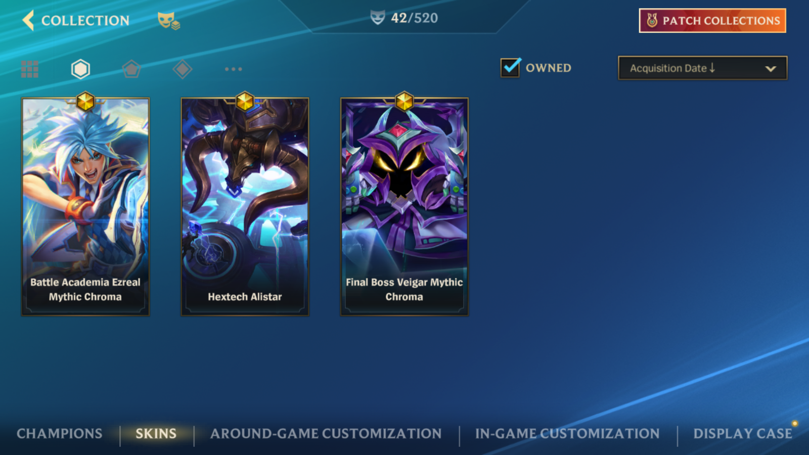 3 MYTHIC / 3 LEGENDERY 22 EPIC SKINS / 42 SKINS / (Auto Delivery Instantly)