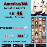 America|NA|AR46/330+Wishes/Genshin impact account / 32000+ Primogems/Interwined Fate 45+|Acquaint Fate82+/M004