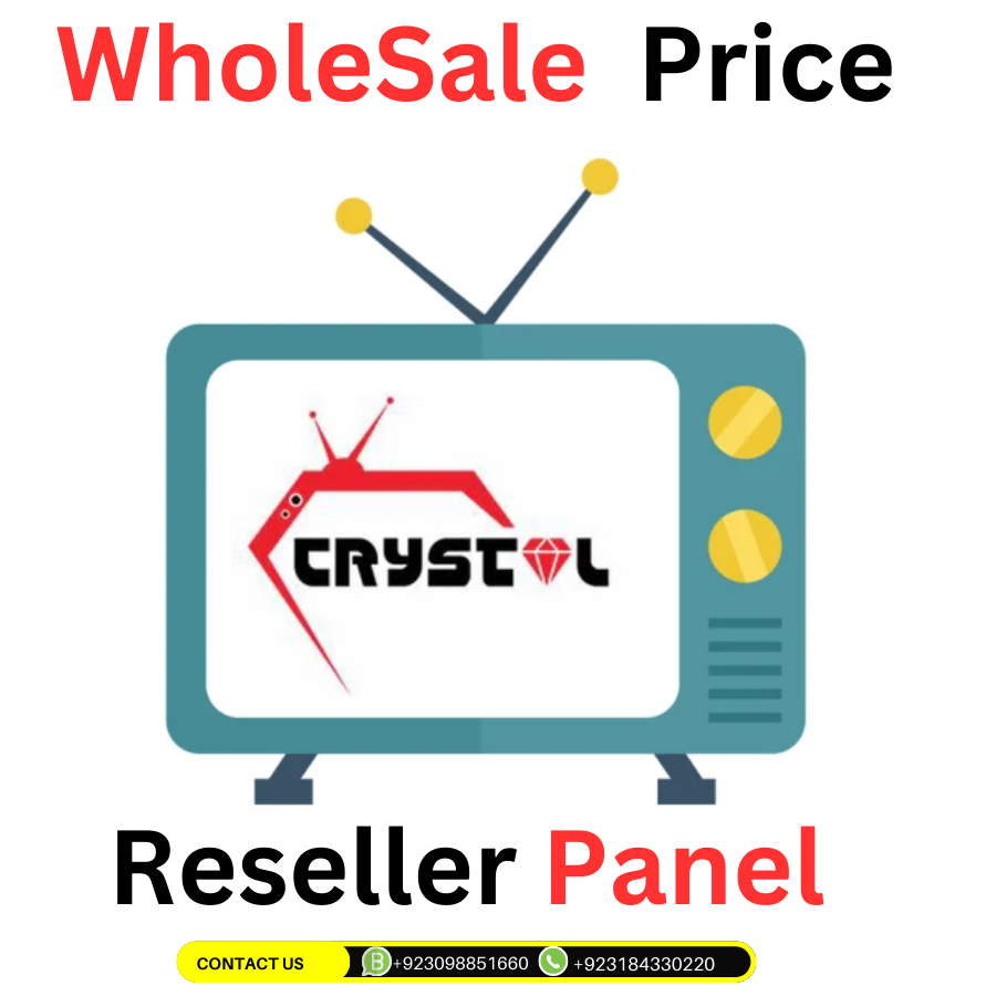 CRYSTAL IPTV RESELLER PANEL AVAILABLE IN WHOLESALE PRICE- FREE TEST AVAILAB  - iGV