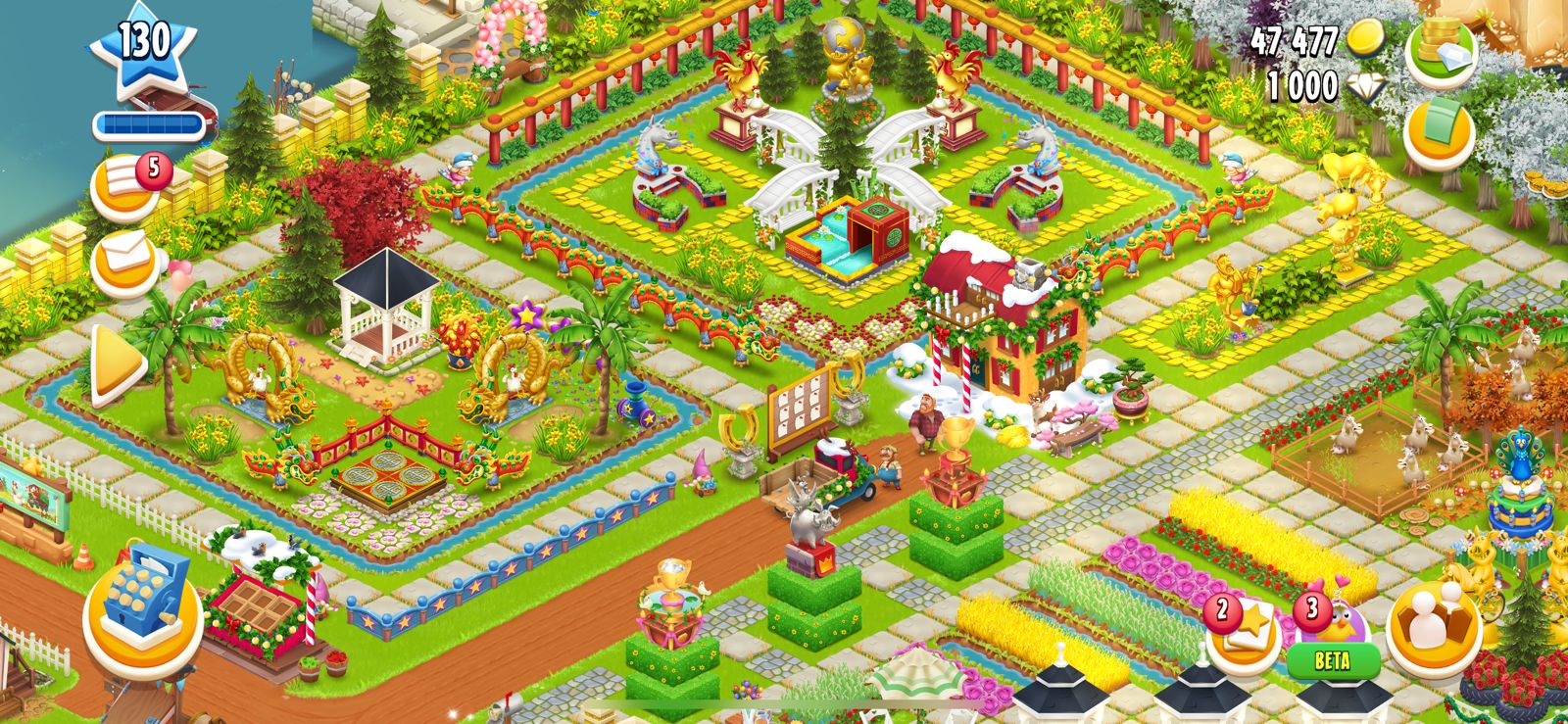 Android/IOS] HAY DAY FARM LVL 130 BARN 13100 SILO 5000 TOWN LVL 20 FULL  DECOR - iGV