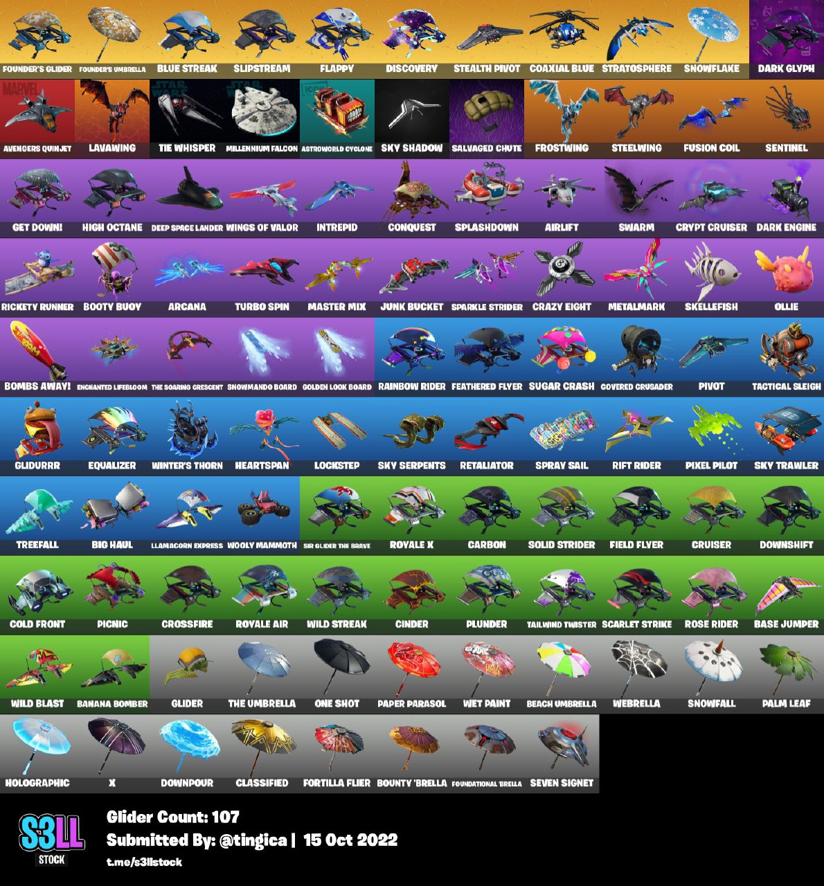 SALE. FUll access. Black Knight + IKONIK + Honor Guard + Galaxy