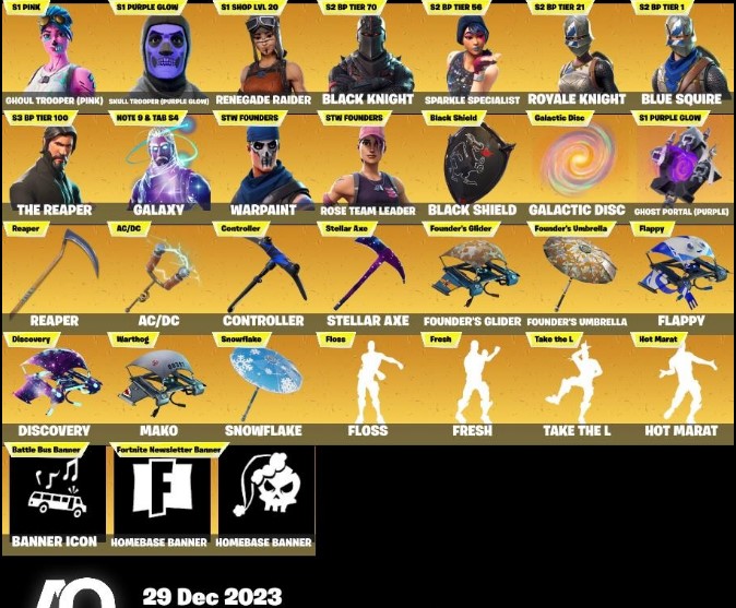 renegade raider og skull trooper og ghoul trooper galaxy black knight - iGV