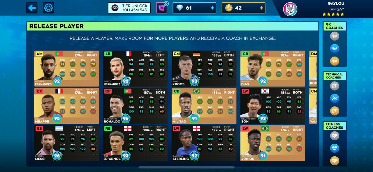 Dream League Soccer 2024 maxed starting 11, Whatsapp +60183860830 to nego price, price around $35