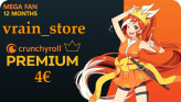 Crunchyroll Premium Megafan 12 MONTHS PRIVATE Account | single stream | 24/7 support | 12 Months warranty |