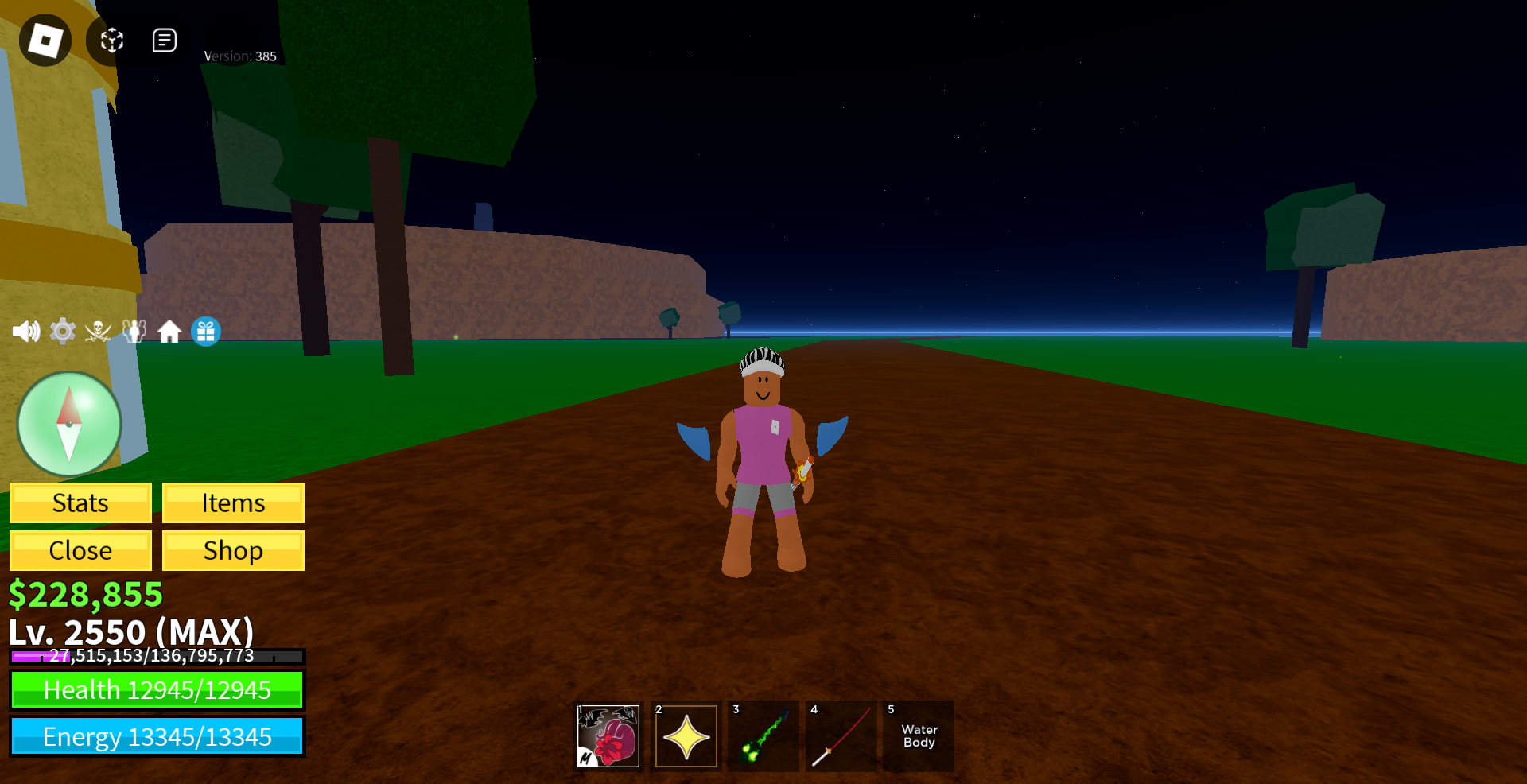 Blox fruit roblox account. Max level, Sanguine art style, mythical fruits,  soul guitar - iGV