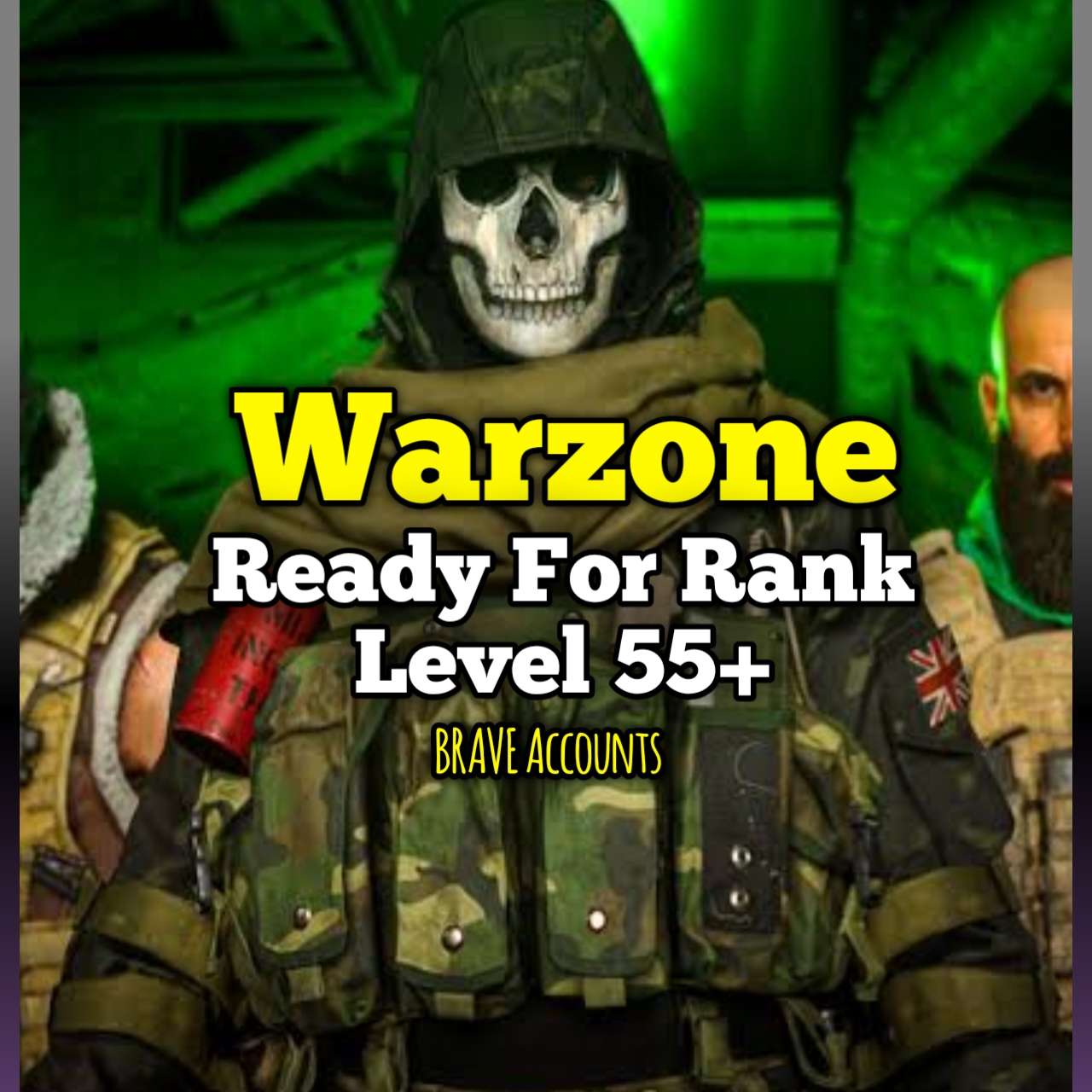 WARZONE RFR LEVEL 55 - Ready For Rank Warzone Account - Changeable mail and Name - Activation , Battlenet