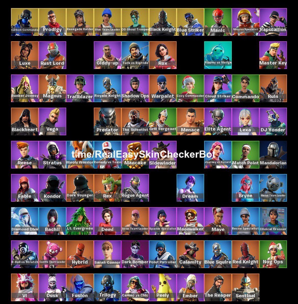 Full Access Skins Psn Xbox Nintendo Pc Renegade Black Knight Og Ghoul Trooper