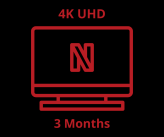 Netflix Premium 4K UHD three (03) Months - Full Warranty