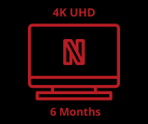 Netflix Premium 4K UHD (06) Months - Full Warranty