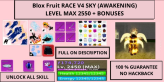 [blox fruits] race Sky V4 full Speed (éveillé) (le plus haut niveau)