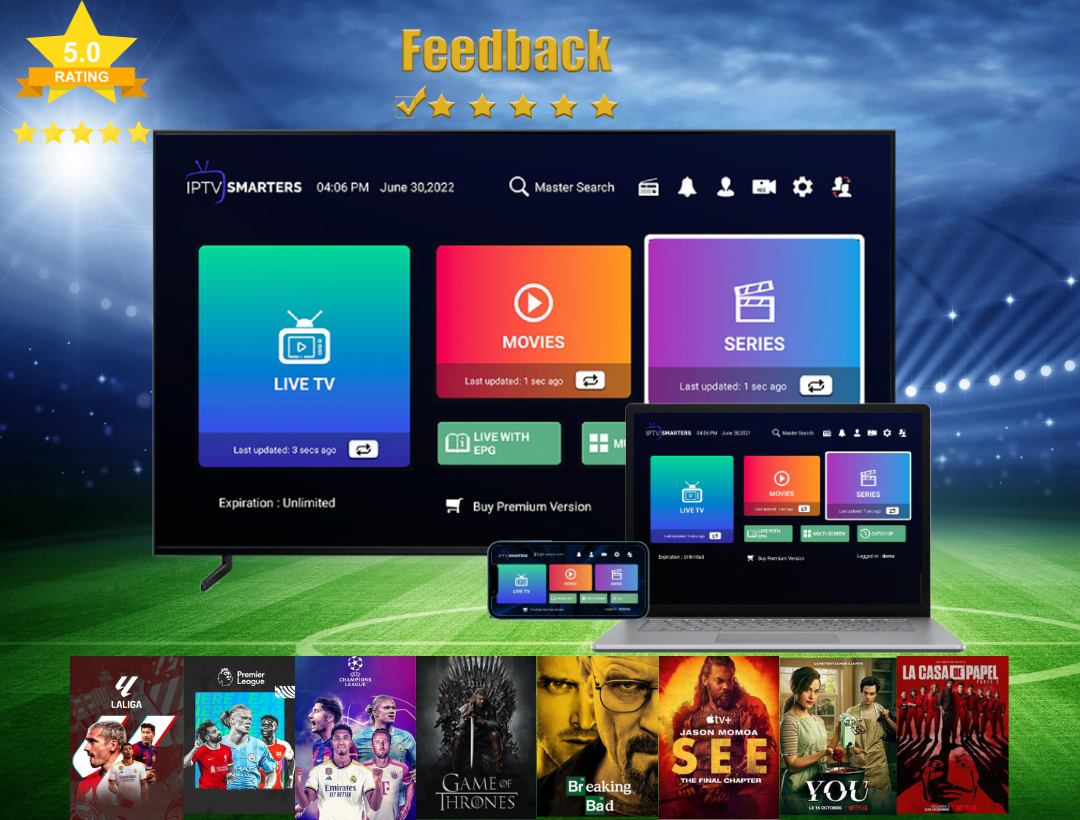 Premuim iptv subscription 3 months vod tv chanels adults 30
