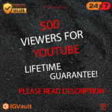 500 YouTube Viewers - Bonus Free Like - Guaranteed Service (youtube viewers service)