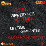 1000 YouTube Viewers - Bonus Free Like - Guaranteed Service (youtube viewers service)
