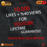 10000 YouTube Like - Guaranteed Service (youtube like service)