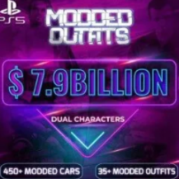 [PS5] Dual Characters | 450+ Modded Cars 7.2B CASH | 7980RP MALE | 2000+ RP FEMALE 20+Modded Outfits | Max Stats | Instant Delivery #LOT-75185
