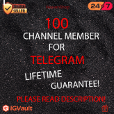100 Telegram Channel Member - Guaranteed Service - No Drop - Surprise gifts (Telegram service)