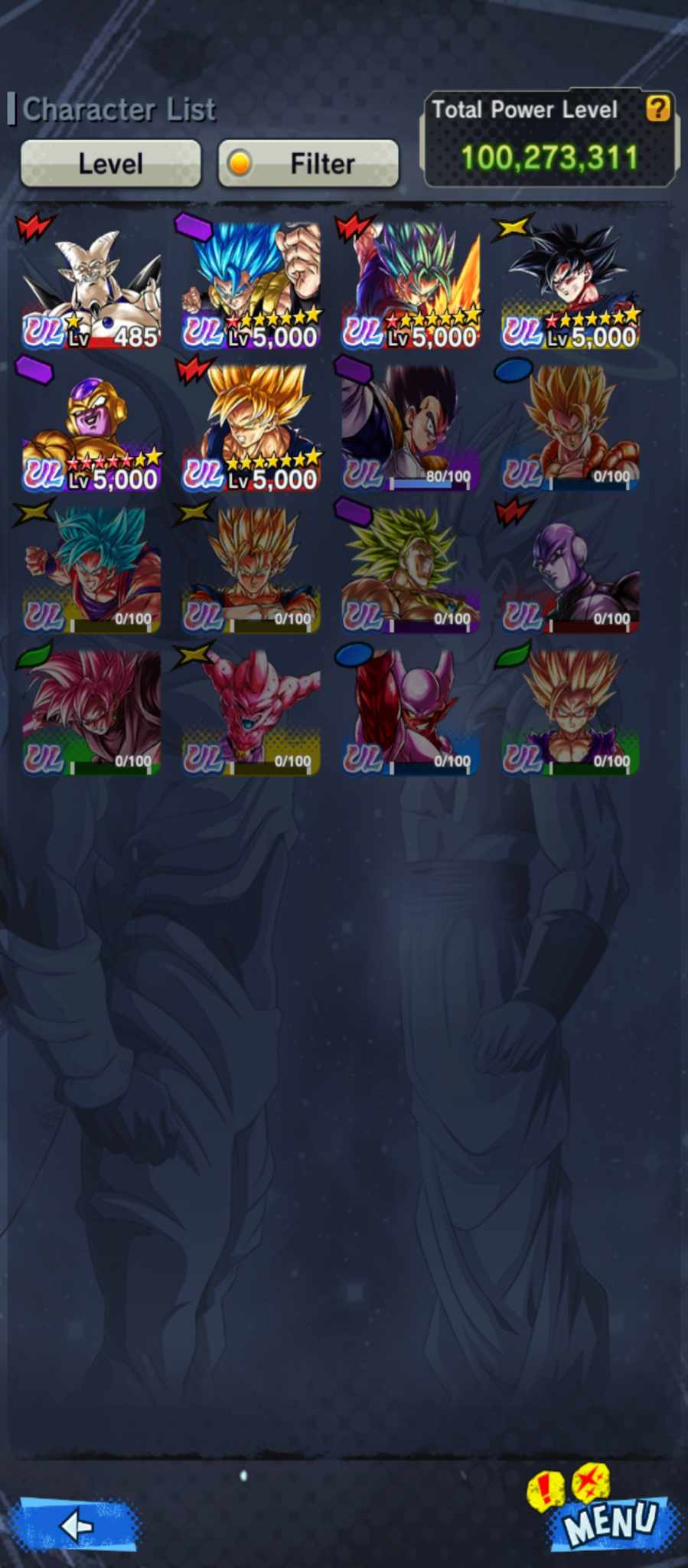 VIP - аккаунт, ANDROID + IOS, LOGIN BANDAI, 6UL (gogeta, vegito, Goukon,  frieza,...) 23 Легендарный лимит (ANDROID 17, go4, baby 2...) 11 zenkai -  iGV