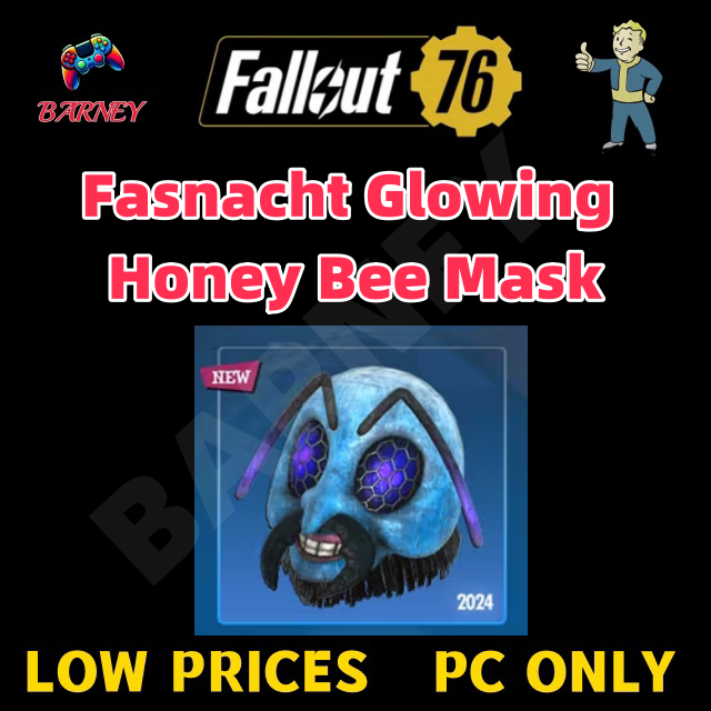 Fasnacht Glowing Honey Bee Mask - Fallout 76 - Fast Deliver - PC Only