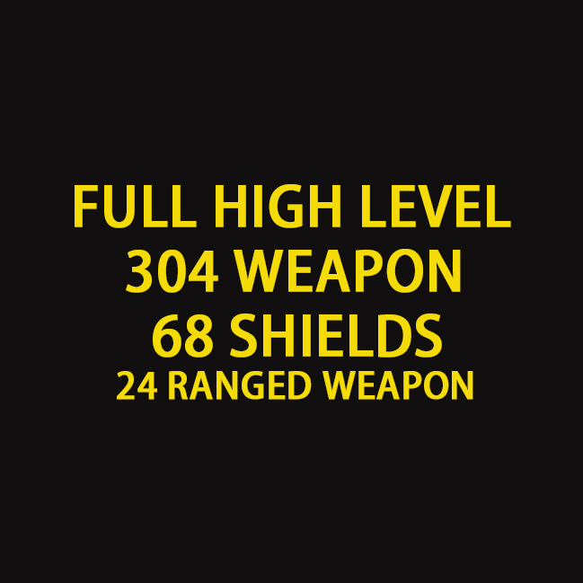 Elden Ring PS4/PS5 FULL high level (304 Weapons+68 Shields+24 ranged weapon): Maxed Out Elden Ring PS4/PS5