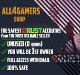 Fresh RUST (0 hours) [No 5$ Restriction] REGION FREE l Original Email+FULL ACCESS l You Can Add Friends! [FAST Delivery 24/7]