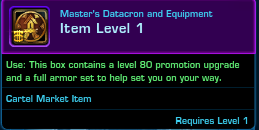 Master's Datacron and Equipment (STAR FORGE - EMPIRE)