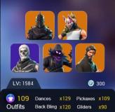 Omega / Drift / Blue Squire / Elite Agent / Sparkle Specialist / Skull Trooper / The Reaper / Black Knight / Others