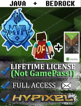 (OptiFine + Vanilla Cape. Hypixel MVP+) Account from 26-Mar-2023. Microsoft account with mail.