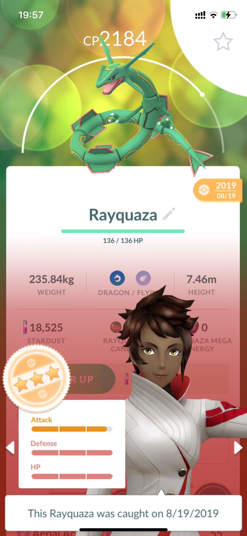 lvl20,have Mewtwo,have 2 high IV Rayquaza,have Giratina Deoxys 