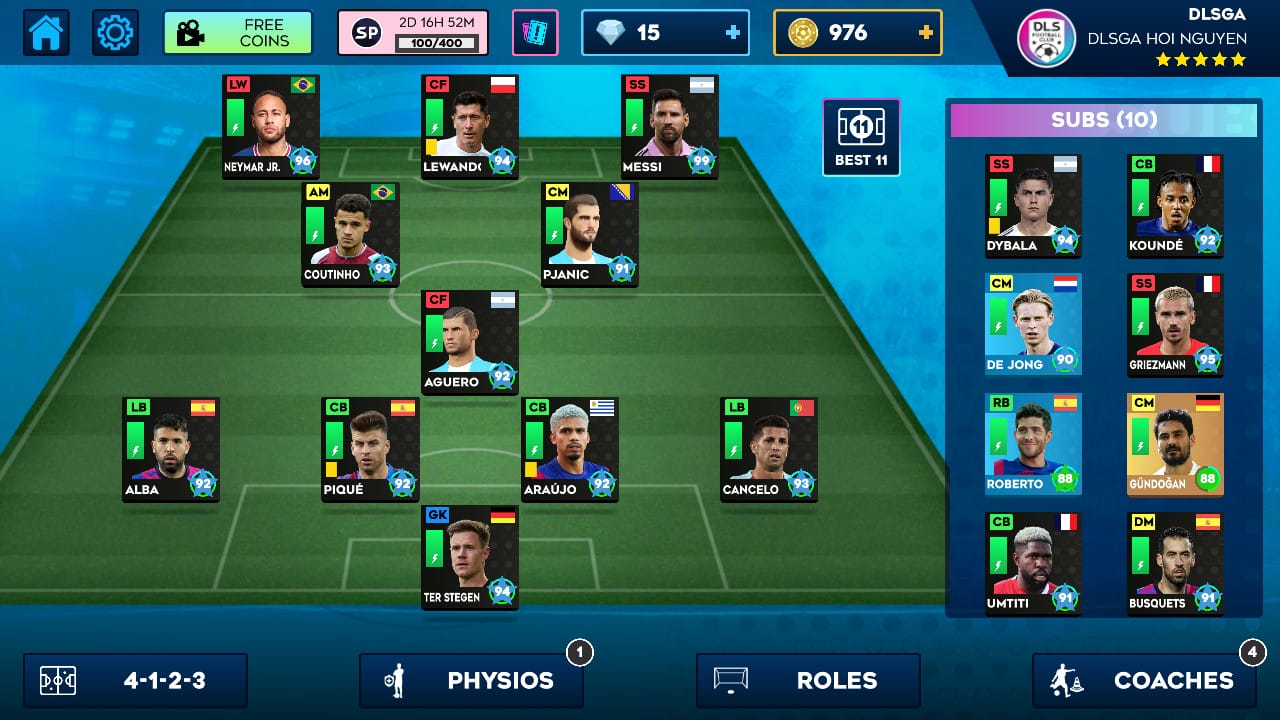 DLS81/2024: All Devices - Full Training, Medical, Accommodation, Commercial - 19 Best Players - Messi 99