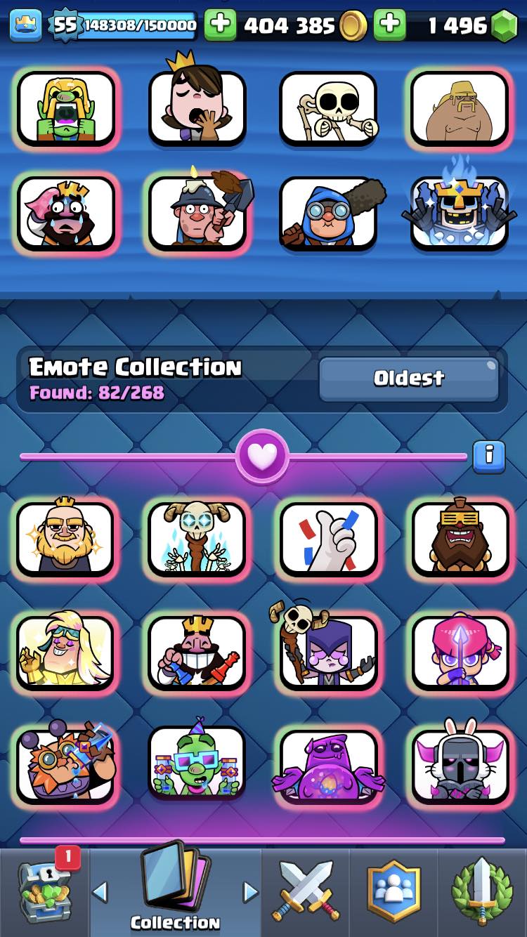 KT-15, 55 LEVEL, 1496 GEMS, 82 EMOTES, 7702 TROPHIES, IOS- ANDROID, CHEAP