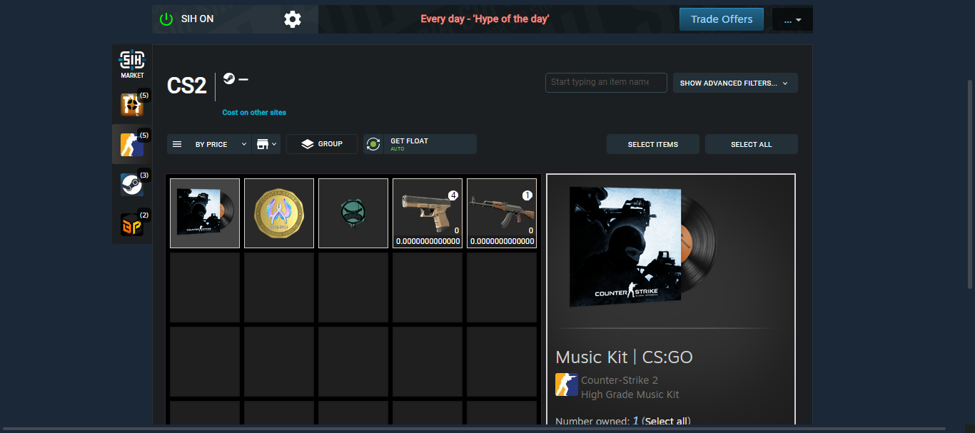 CS2 Prime+Last Online 3 year ago+NO VAC+(Global Offensive Badge)+287hours #