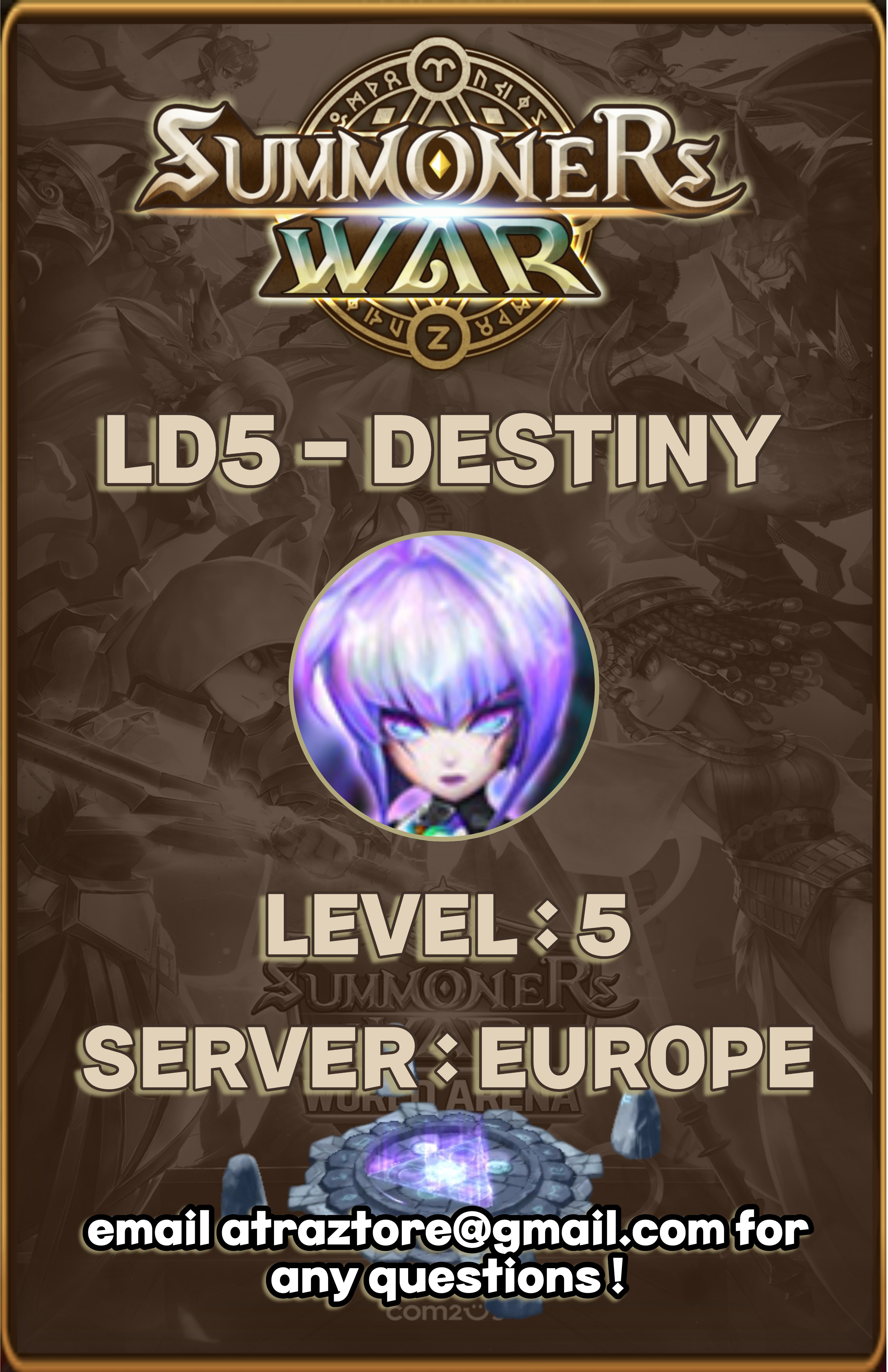 Eropa - Starter LD5 - Destiny (Dark Battle Angel) - register 26/04/2024