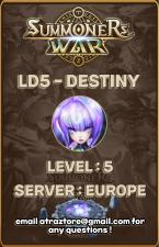 Европа - Введение в LD5 - Destiny (Dark Battle Angels) - Регистрация 26 / 04 / 244
